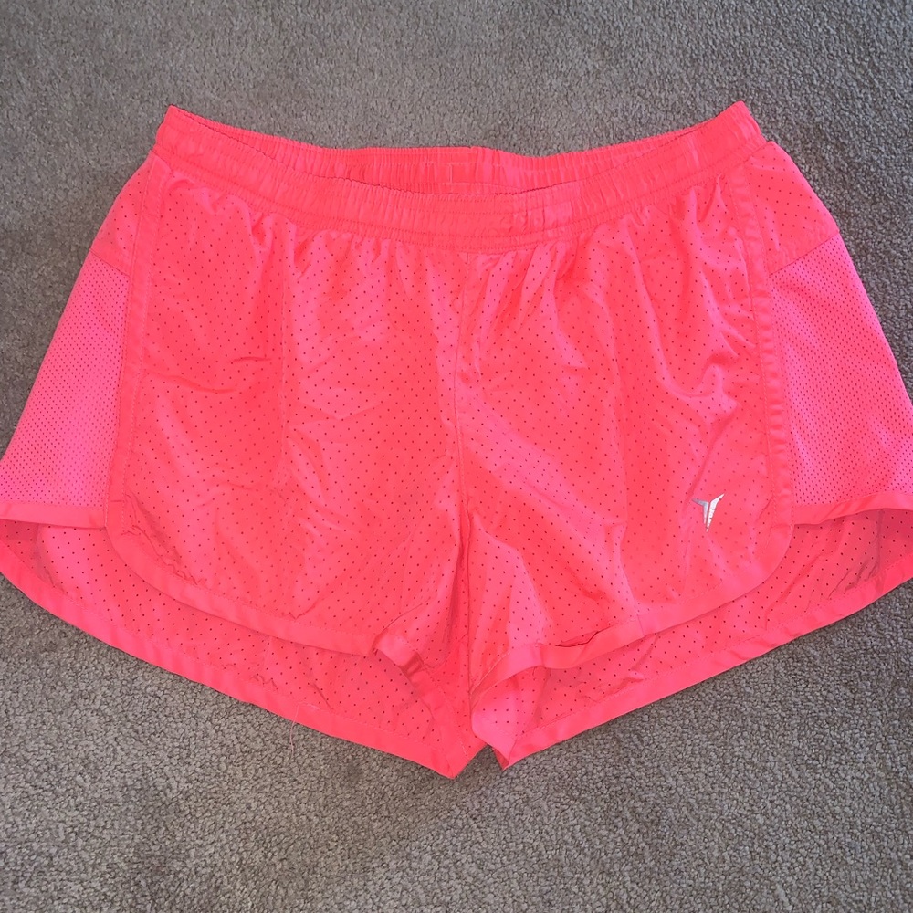 hot pink old navy running shorts. women’s size small.